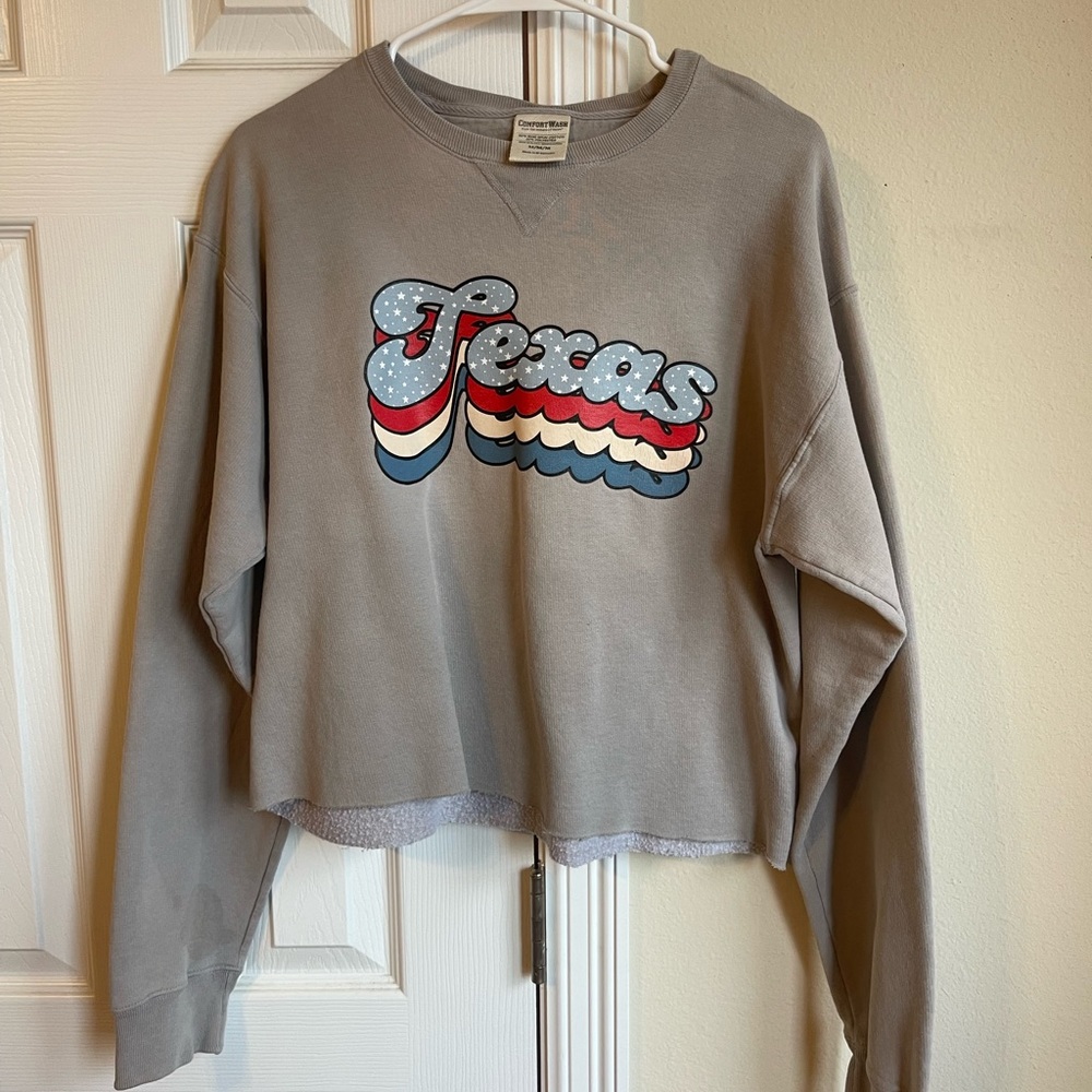 Texas cropped hoodie